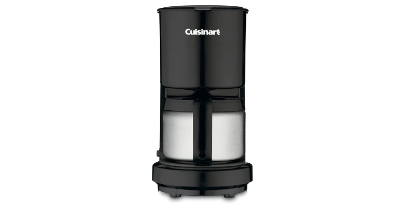  Cuisinart 4 Cup wStainless-Steel Carafe Coffeemaker, Black