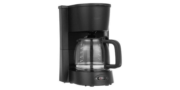  Amazon Basics 5-Cup Drip Coffeemaker with Glass Carafe